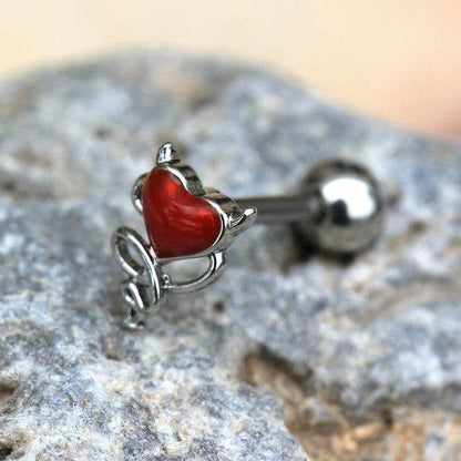316L Stainless Steel Devil's Heart Cartilage - Shop Style & More | Fresh Looks, Everyday Deals & Free Shipping