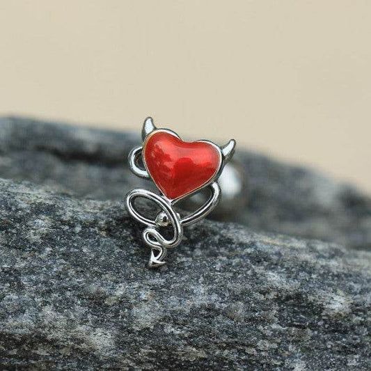316L Stainless Steel Devil's Heart Cartilage - Shop Style & More | Fresh Looks, Everyday Deals & Free Shipping