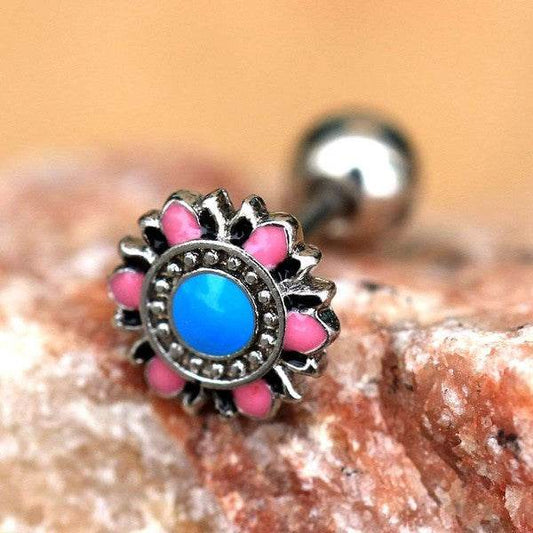 316L Stainless Steel Pastel Flower Cartilage - Shop Style & More | Fresh Looks, Everyday Deals & Free Shipping