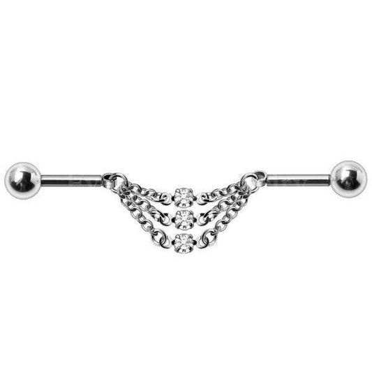 316L Stainless Steel Jeweled Triple Chain - Shop Style & More | Fresh Looks, Everyday Deals & Free Shipping