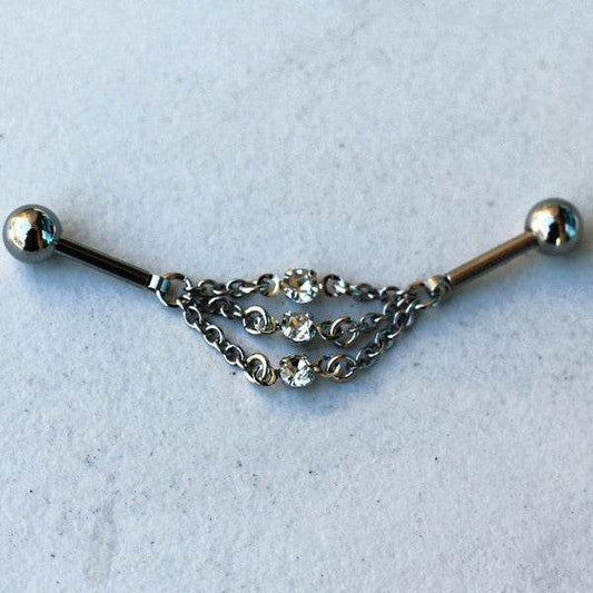 316L Stainless Steel Jeweled Triple Chain - Shop Style & More | Fresh Looks, Everyday Deals & Free Shipping