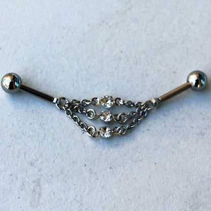 316L Stainless Steel Jeweled Triple Chain - Shop Style & More | Fresh Looks, Everyday Deals & Free Shipping