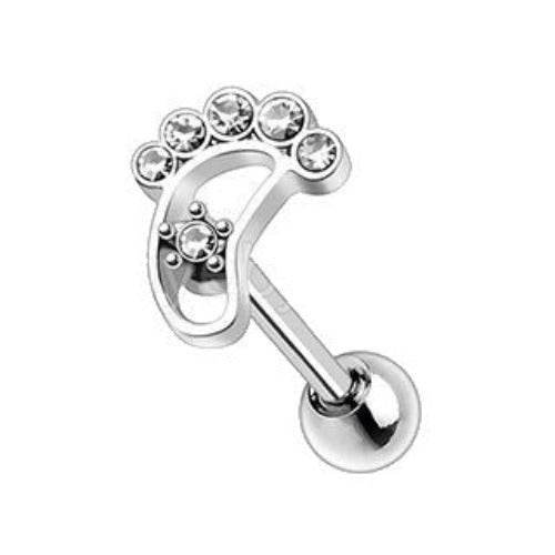 316L Stainless Steel Footprint Cartilage Earring - Shop Style & More | Fresh Looks, Everyday Deals & Free Shipping