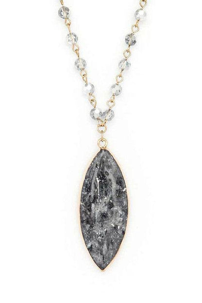 Beads & Precious Stone Pendant Necklace - Shop Style & More | Fresh Looks, Everyday Deals & Free Shipping