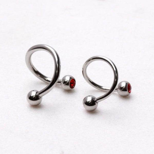 316L Surgical Steel Twist with Gemmed Balls - Shop Style & More | Fresh Looks, Everyday Deals & Free Shipping