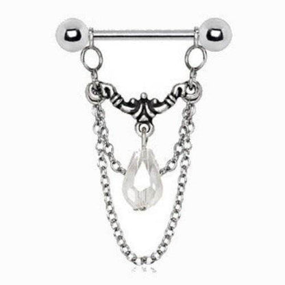 316L Stainless Steel Aurora Double Chain Nipple - Shop Style & More | Fresh Looks, Everyday Deals & Free Shipping