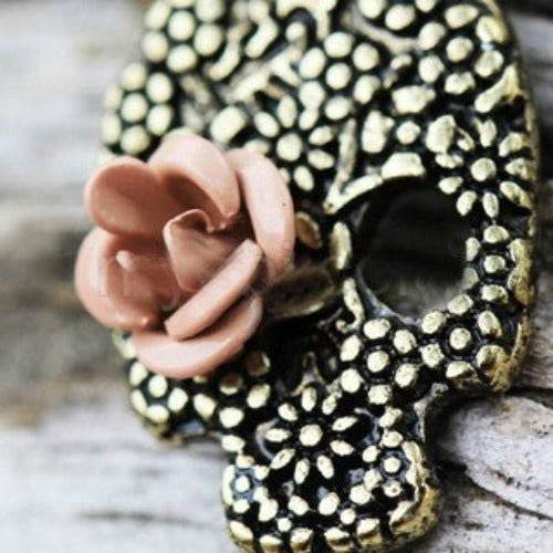 Pink Rose Skull Dangle Navel Ring - Shop Style & More | Fresh Looks, Everyday Deals & Free Shipping