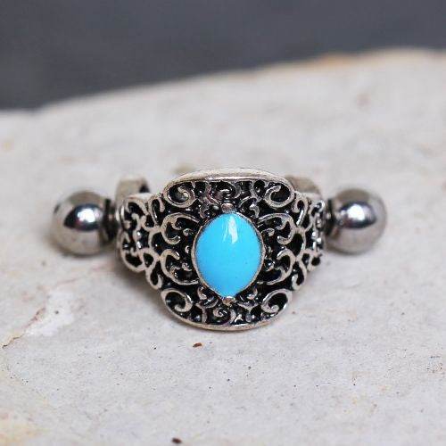 316L Stainless Steel Aqua Ornate Cartilage Cuff - Shop Style & More | Fresh Looks, Everyday Deals & Free Shipping