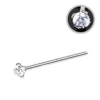 316L Stainless Steel Prong Set CZ Fishtail Nose - Shop Style & More | Fresh Looks, Everyday Deals & Free Shipping