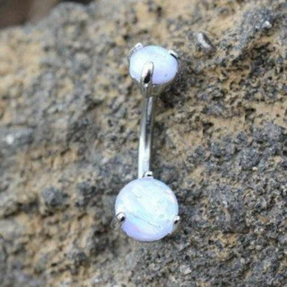 316L Stainless Steel Navel Ring with Prong Set - Shop Style & More | Fresh Looks, Everyday Deals & Free Shipping