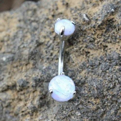316L Stainless Steel Navel Ring with Prong Set - Shop Style & More | Fresh Looks, Everyday Deals & Free Shipping