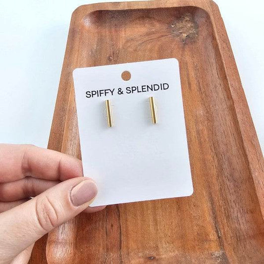Luxe Bar Studs - Gold - Shop Style & More | Fresh Looks, Everyday Deals & Free Shipping