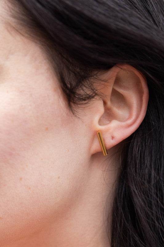 Luxe Bar Studs - Gold - Shop Style & More | Fresh Looks, Everyday Deals & Free Shipping