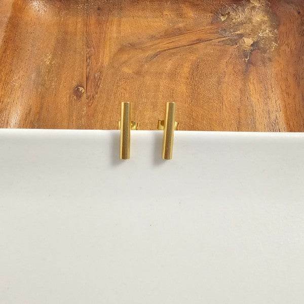 Luxe Bar Studs - Gold - Shop Style & More | Fresh Looks, Everyday Deals & Free Shipping