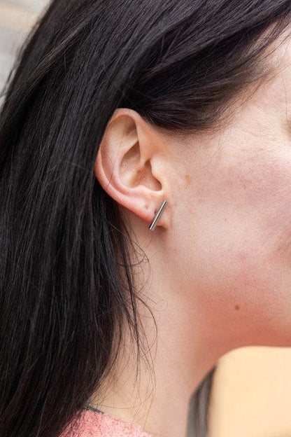 Luxe Bar Studs - Silver - Shop Style & More | Fresh Looks, Everyday Deals & Free Shipping