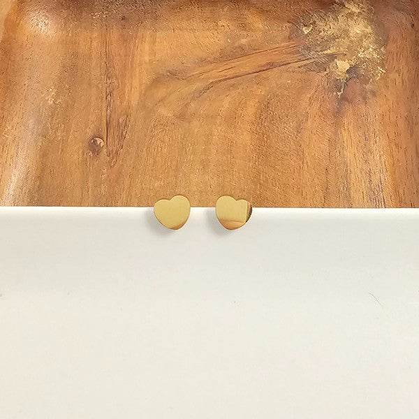 Luxe Heart Studs - Gold - Shop Style & More | Fresh Looks, Everyday Deals & Free Shipping