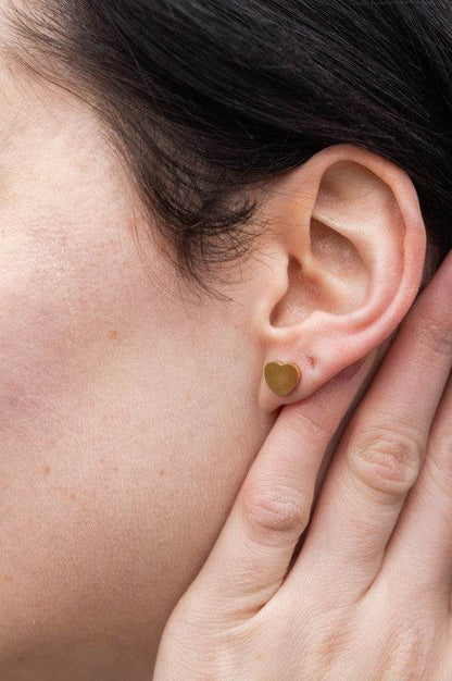 Luxe Heart Studs - Gold - Shop Style & More | Fresh Looks, Everyday Deals & Free Shipping
