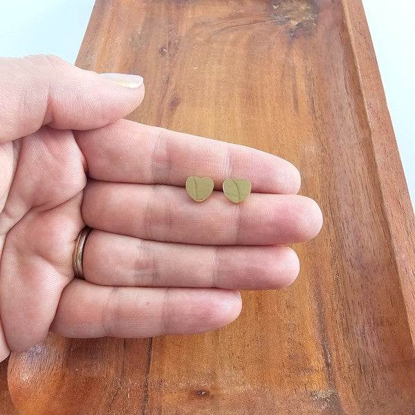 Luxe Heart Studs - Gold - Shop Style & More | Fresh Looks, Everyday Deals & Free Shipping