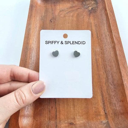 Luxe Heart Studs - Silver - Shop Style & More | Fresh Looks, Everyday Deals & Free Shipping