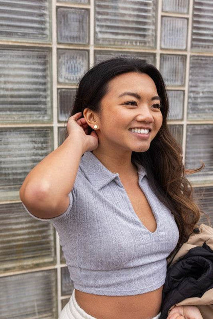Luxe Circle Studs - Gold - Shop Style & More | Fresh Looks, Everyday Deals & Free Shipping