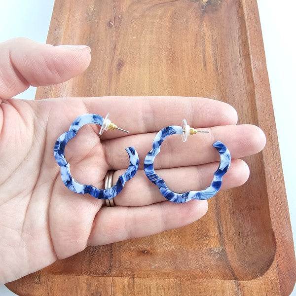 Posey Hoops - Ocean Waves - Shop Style & More | Fresh Looks, Everyday Deals & Free Shipping