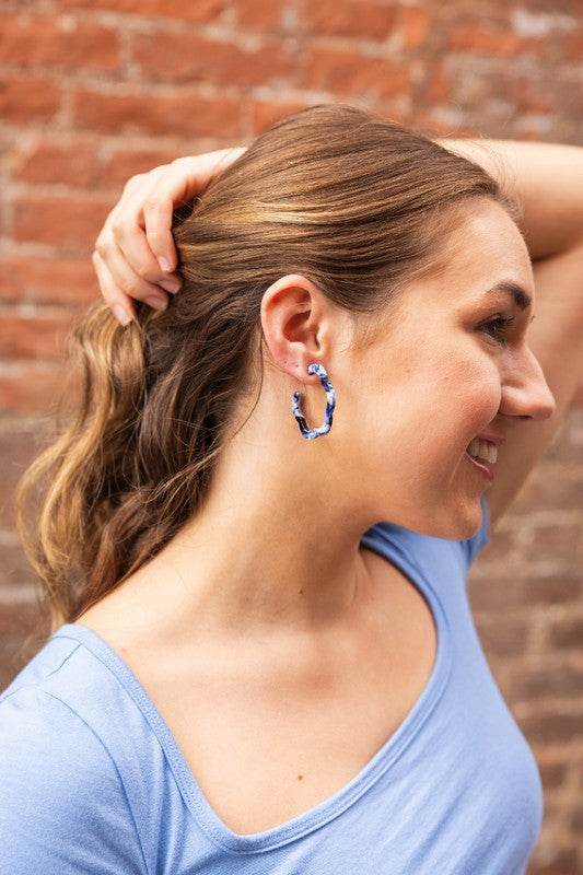 Posey Hoops - Ocean Waves - Shop Style & More | Fresh Looks, Everyday Deals & Free Shipping