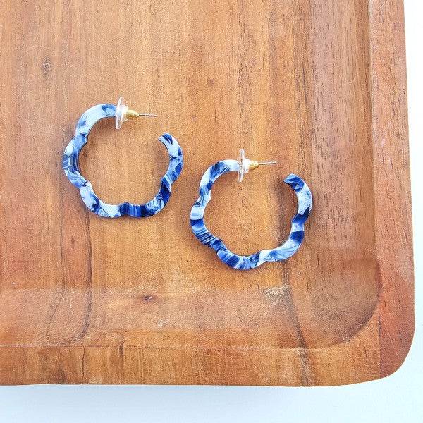 Posey Hoops - Ocean Waves - Shop Style & More | Fresh Looks, Everyday Deals & Free Shipping