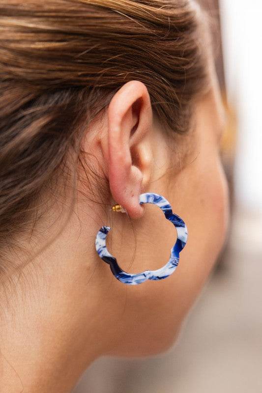Posey Hoops - Ocean Waves - Shop Style & More | Fresh Looks, Everyday Deals & Free Shipping