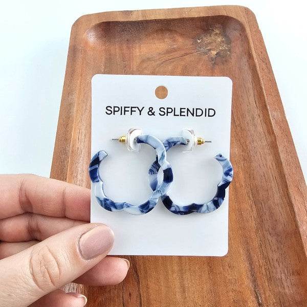 Posey Hoops - Ocean Waves - Shop Style & More | Fresh Looks, Everyday Deals & Free Shipping