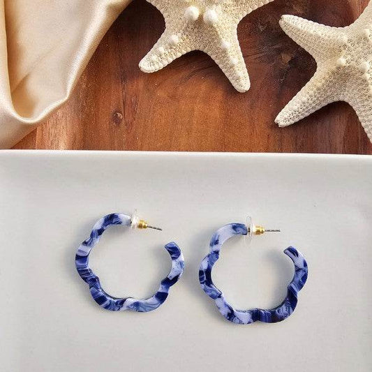 Posey Hoops - Ocean Waves - Shop Style & More | Fresh Looks, Everyday Deals & Free Shipping
