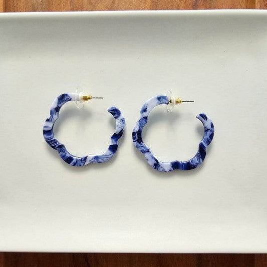 Posey Hoops - Ocean Waves - Shop Style & More | Fresh Looks, Everyday Deals & Free Shipping