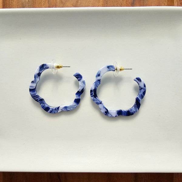 Posey Hoops - Ocean Waves - Shop Style & More | Fresh Looks, Everyday Deals & Free Shipping