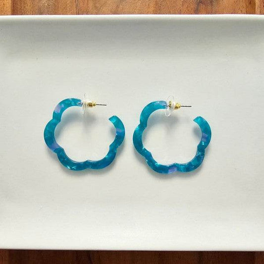 Posey Hoops - Sea Green - Shop Style & More | Fresh Looks, Everyday Deals & Free Shipping