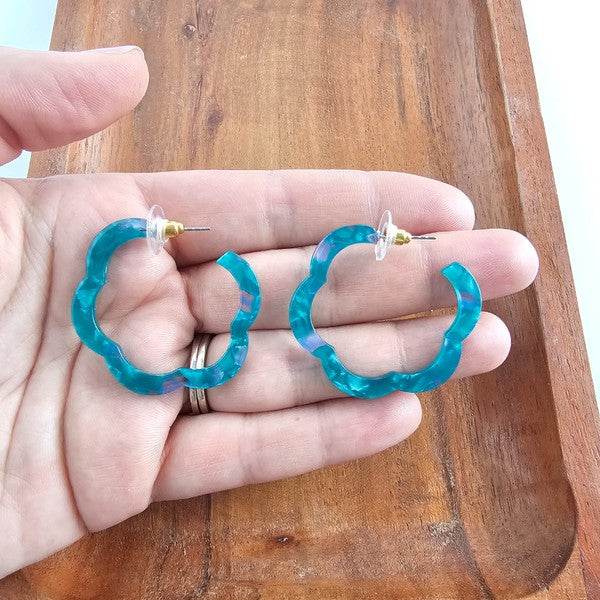 Posey Hoops - Sea Green - Shop Style & More | Fresh Looks, Everyday Deals & Free Shipping