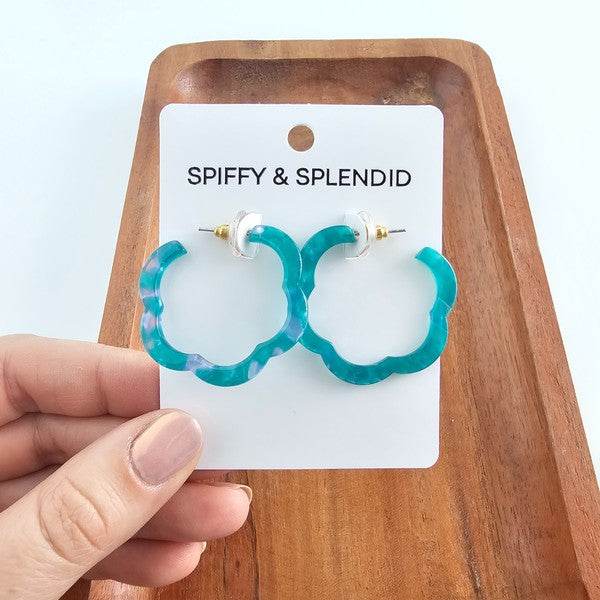 Posey Hoops - Sea Green - Shop Style & More | Fresh Looks, Everyday Deals & Free Shipping