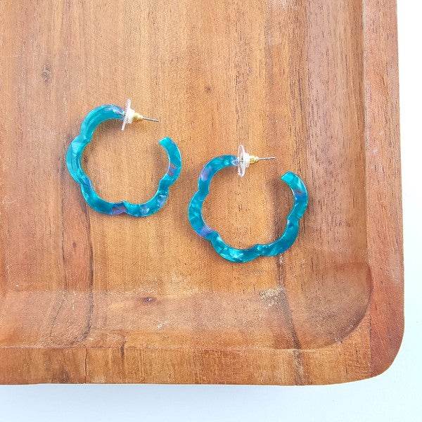 Posey Hoops - Sea Green - Shop Style & More | Fresh Looks, Everyday Deals & Free Shipping
