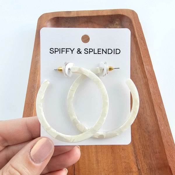 Cameron Hoops - Breezy White - Shop Style & More | Fresh Looks, Everyday Deals & Free Shipping