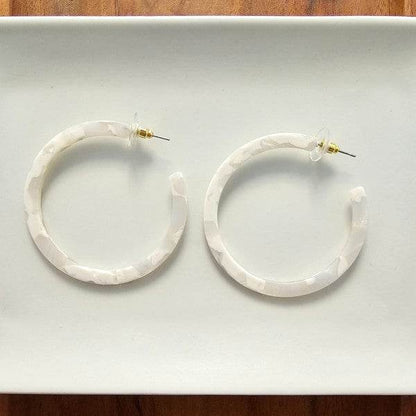 Cameron Hoops - Breezy White - Shop Style & More | Fresh Looks, Everyday Deals & Free Shipping