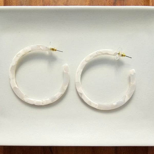 Cameron Hoops - Breezy White - Shop Style & More | Fresh Looks, Everyday Deals & Free Shipping