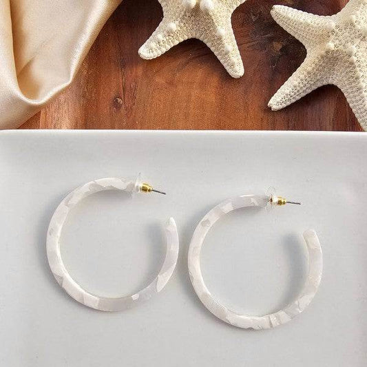 Cameron Hoops - Breezy White - Shop Style & More | Fresh Looks, Everyday Deals & Free Shipping