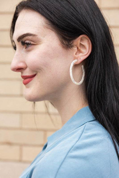 Cameron Hoops - Breezy White - Shop Style & More | Fresh Looks, Everyday Deals & Free Shipping