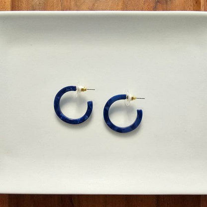 Cam Mini Hoops - Navy - Shop Style & More | Fresh Looks, Everyday Deals & Free Shipping