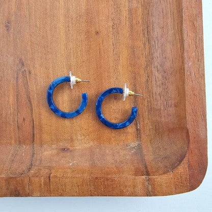 Cam Mini Hoops - Navy - Shop Style & More | Fresh Looks, Everyday Deals & Free Shipping