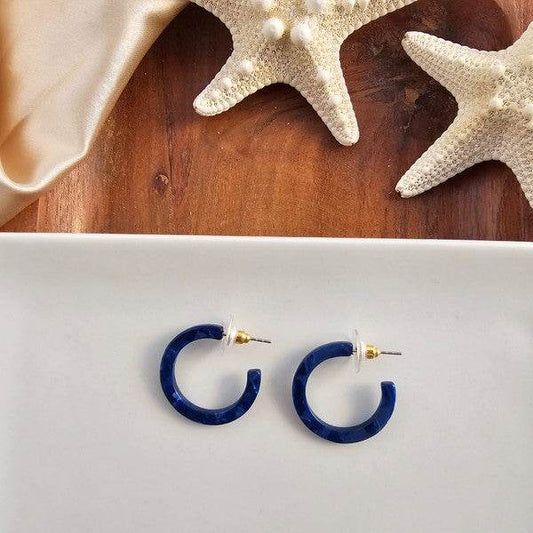 Cam Mini Hoops - Navy - Shop Style & More | Fresh Looks, Everyday Deals & Free Shipping