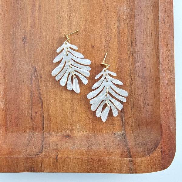 Petite Palm Earrings - Seashell - Shop Style & More | Fresh Looks, Everyday Deals & Free Shipping