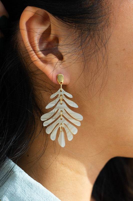 Petite Palm Earrings - Seashell - Shop Style & More | Fresh Looks, Everyday Deals & Free Shipping
