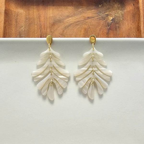 Petite Palm Earrings - Seashell - Shop Style & More | Fresh Looks, Everyday Deals & Free Shipping
