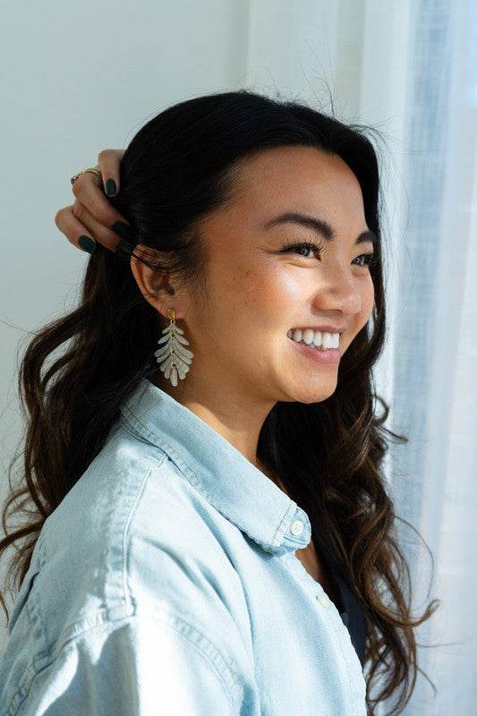 Petite Palm Earrings - Seashell - Shop Style & More | Fresh Looks, Everyday Deals & Free Shipping