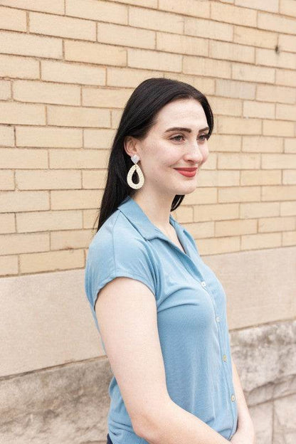 Malia Earrings - Light Rattan - Shop Style & More | Fresh Looks, Everyday Deals & Free Shipping