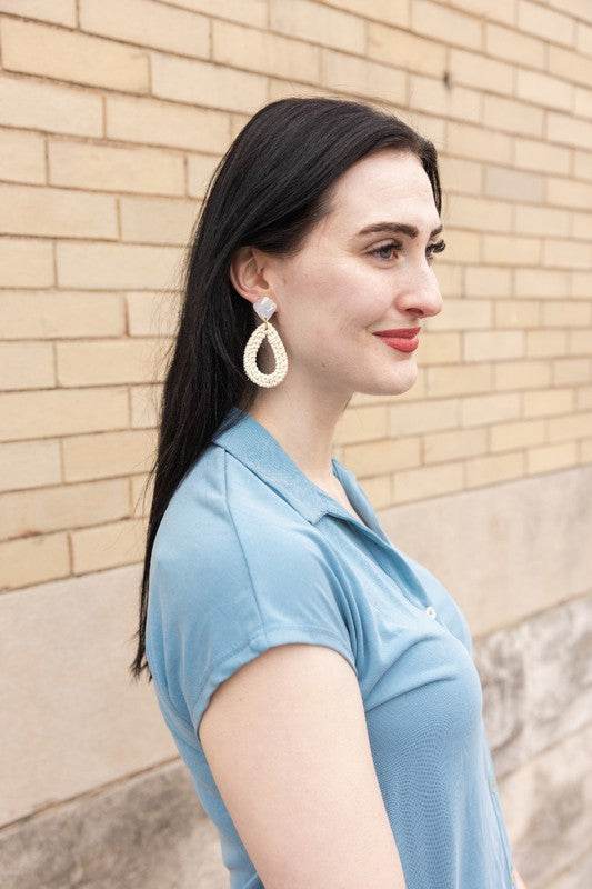 Malia Earrings - Light Rattan - Shop Style & More | Fresh Looks, Everyday Deals & Free Shipping